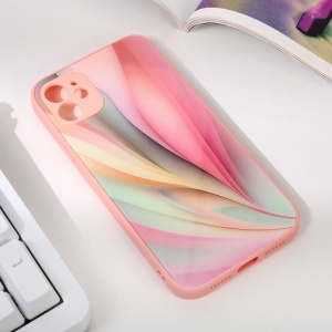 Абстрактный чехол для iPhone 11 6.1 розовый