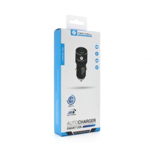 Автомобильное зарядное устройство Teracell Evolution TC-05 2xUSB QC3.0 2.4A черное - Img 2