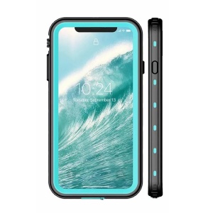 Водонепроницаемый чехол DOT+ для iPhone XS Max светло-голубой - Img 3