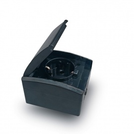 Двухполюсный разъем SUKO, черный, OG, IP44, 501.03 - Img 2