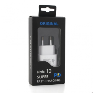 Домашнее зарядное устройство PD Fast Charger 25W 3A для Samsung White HQ (без кабеля)