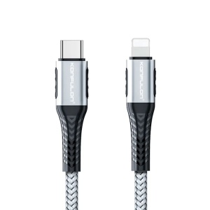 Кабель для передачи данных KONFULON DC36 PD 20W Super Fast Charge Type C, серый, 0,2 м