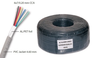 Кабель сигнализации 6C CCA 6x0.20
