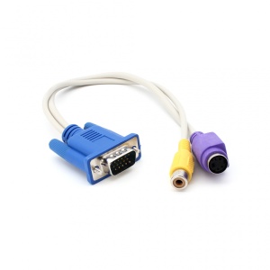 Кабель VGA-RCA(Z) и S-video JWD-VGA7