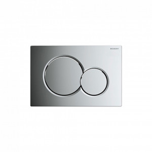 Кнопка Geberit SIGMA 01, хром, двухкомп.