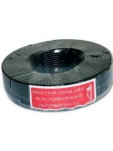 Коаксиальный кабель RG59 + 2x0,50 мм2 R/B E1 100м
