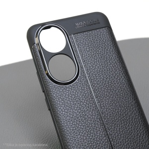 Кожаный чехол для Xiaomi Redmi 13C синий