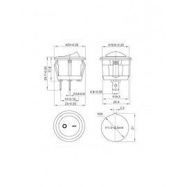 ПЕРЕКЛЮЧАТЕЛЬ KCD1-105 ЧЕРНЫЙ (ME-D5-1111) - Img 4