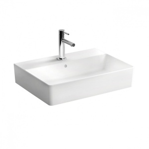 Раковина VITRA NUO 60x44 см с переливом и отверстием под смеситель - Img 2