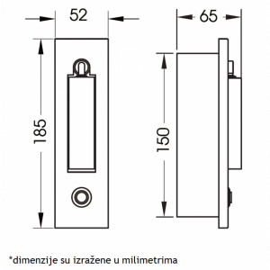 LED svetiljka JM 061 zidna 3W