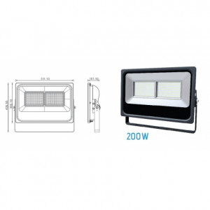LED reflektor BREE 200W slim IP65