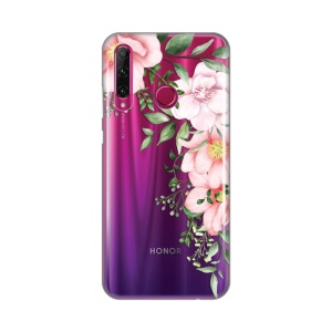 Силиконовый чехол с принтом для Huawei Honor 20 Lite/Honor 20e с нежным узором розы