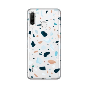 Силиконовый чехол с принтом для Huawei P30 Lite с узором Terazzo
