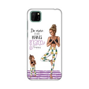 Силиконовый чехол с принтом для Huawei Y5p 2020/Honor 9S Mama Yoga