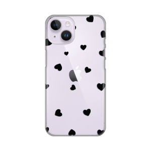 Силиконовый чехол с принтом для iPhone 14 6.1 Hearts