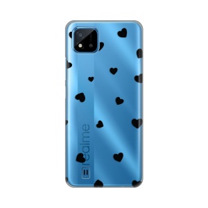 Силиконовый чехол с принтом для Realme C11 (2021)/C20 Hearts