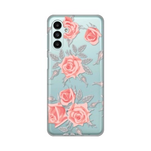 Силиконовый чехол с принтом для Samsung A136B/A047F Galaxy A13 5G/A04s с элегантными розами