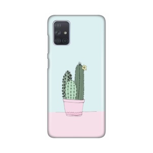 Силиконовый чехол с принтом для Samsung A715F Galaxy A71 Cactus