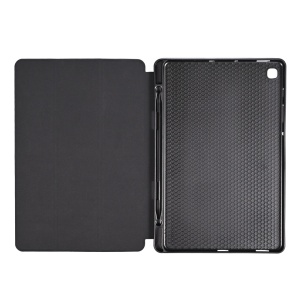 Ультратонкий чехол для Samsung P610/P615/P613/P619 Galaxy Tab S6 Lite 10.4 2020/2022, черный (с держателем для ручки) - Img 3
