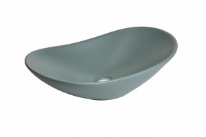 Умывальник встраиваемый MINOTTI 625x370x155 матовый светло-зеленый