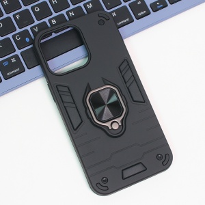 Чехол-кольцо Cube Ring для iPhone 15 Pro Max 6.7, черный
