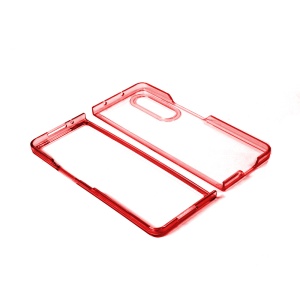 Чехол прозрачный ТПУ для Samsung Z Fold 3 красный - Img 2