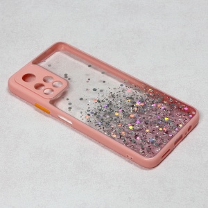 Чехол Frame Glitter для Xiaomi Redmi Note 11T 5G/Poco M4 Pro 5G, розовый