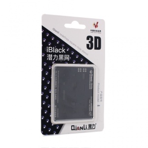 3D iBlack sablon za BGA kuglanje base banda QianliToolPlus crni za iPhone 8/X - Img 2