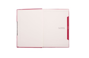 ALICANTE Notes sa prostorom za olovku B5 - Crvena - Img 2