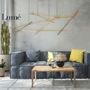 ARIA 11 LUSTER LED SMOKE 44 Вт 3000К GOLD