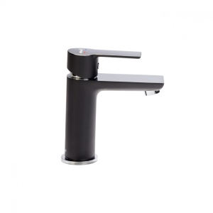 Baterija za lavabo MINOTTI STELA crna / hrom bez POP-UP - Img 2
