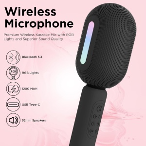 Bluetooth mikrofon KMC-300 crni - Img 4