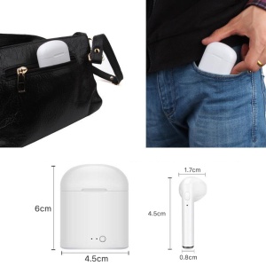 Bluetooth slusalice Airpods i7 mini bele HQ - Img 3