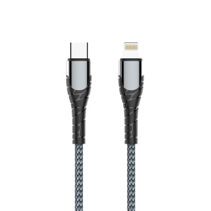 Data kabl LDNIO LC111 PD Type C na iPhone lightning 30W HQ sivi 1m - Img 1