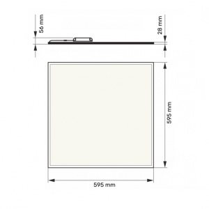 DAWN LED PANEL HN-PL6060 36W 4000K (4320lm) BACKLIGHT IP65 - Img 1
