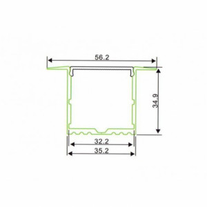 LED Profil LL ALP017 R Komplet