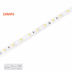 DAWN LED TRAKA HL 2835-60-WW 12V IP55 (5 метров, 7,2 Вт/м, 8 мм)