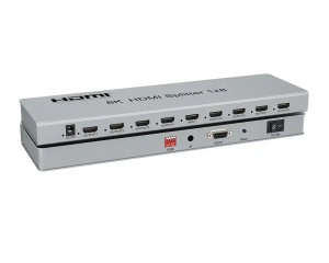 HDMI spliter 1/8 1080P 3D V1.4 aktivni KT-HSP 1.8 Kettz - Img 1