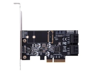 Kartica PCI-e 5 x Sata kontroler Sata III JMB585 E-Green - Img 1