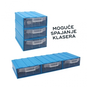 Klaser 1/1 sa 2 pregrade plavi - Img 4