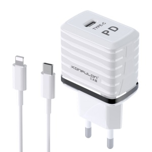 Kucni punjac KONFULON C32D+DC13 PD 20W sa iPhone lightning kablom - Img 2