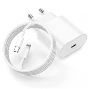 Kucni punjac PD Fast charger 20W za iPhone 11-14 sa PD lightning kablom CE beli - Img 2