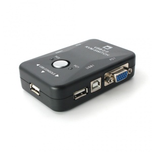 KVM switch 2 PC-a na isti monitor,mis,tastaturu JWD-SP27 - Img 1