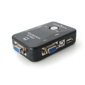 KVM switch 2 PC-a na isti monitor,mis,tastaturu JWD-SP27 - Img 2