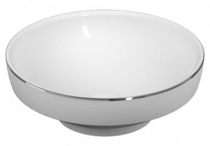 Lavabo nadgradni VITRA Water jewles Ø40cm platina