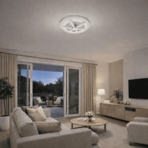 LED PLAFONJERA YL-FAN-G001 48W 2700K/4000K/6500K BELA DIMABILNA - Img 6