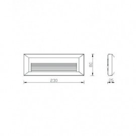 Srednja zidna LED svetiljka JM-8006 2W