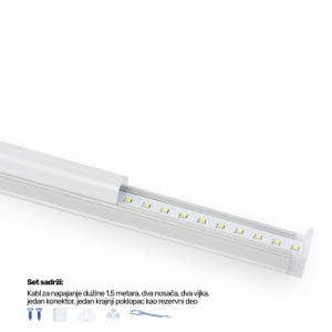 LED SVETILJKA KL T5 0,9m 18W 3000K SILVER - Img 3
