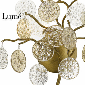 Luna 166 zidna lampa 1G9 bronza