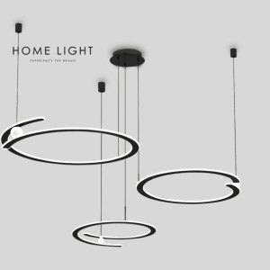 LUNA 264 LUSTER 120W 3000K CRNA - Img 1